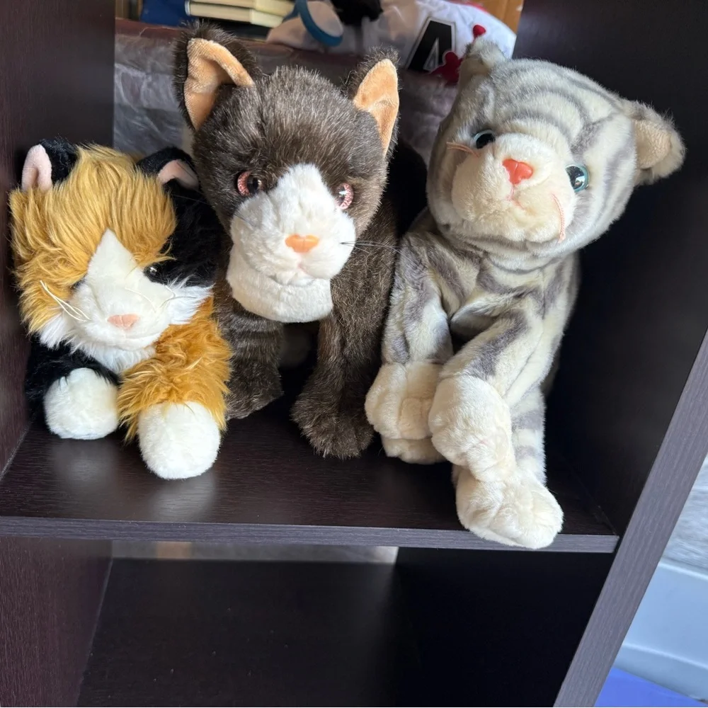 Plush Cat Toy - Brown and Cream collectible